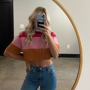 HERVE LEGER CROP TOP